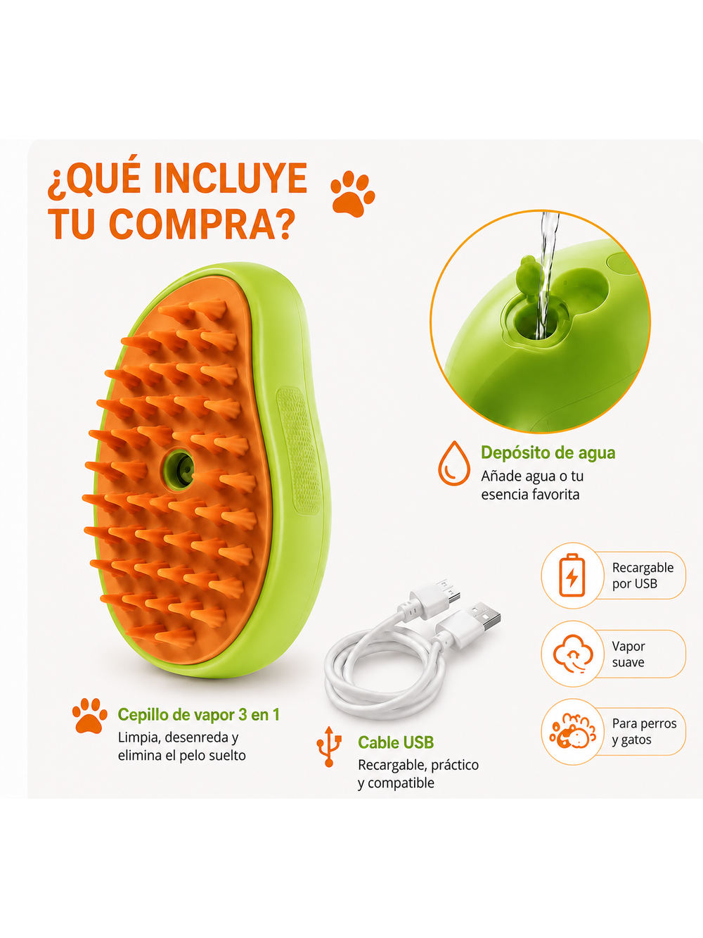 Cepillo con Vapor Mimopelo™